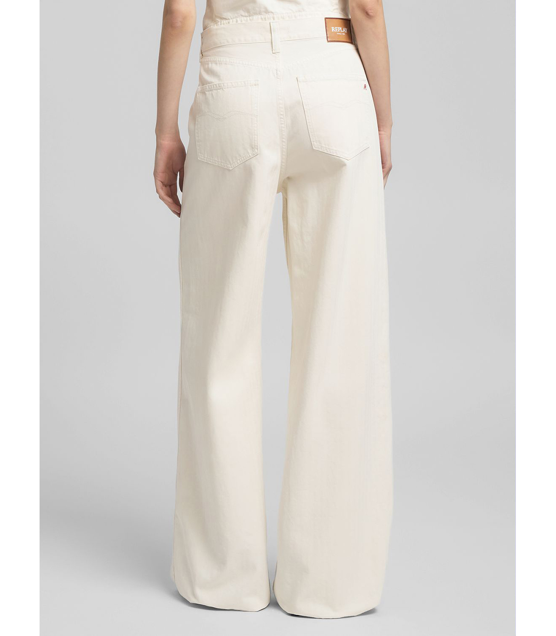 ワイドレッグローライズコットンパンツ 詳細画像 オフホワイト 3